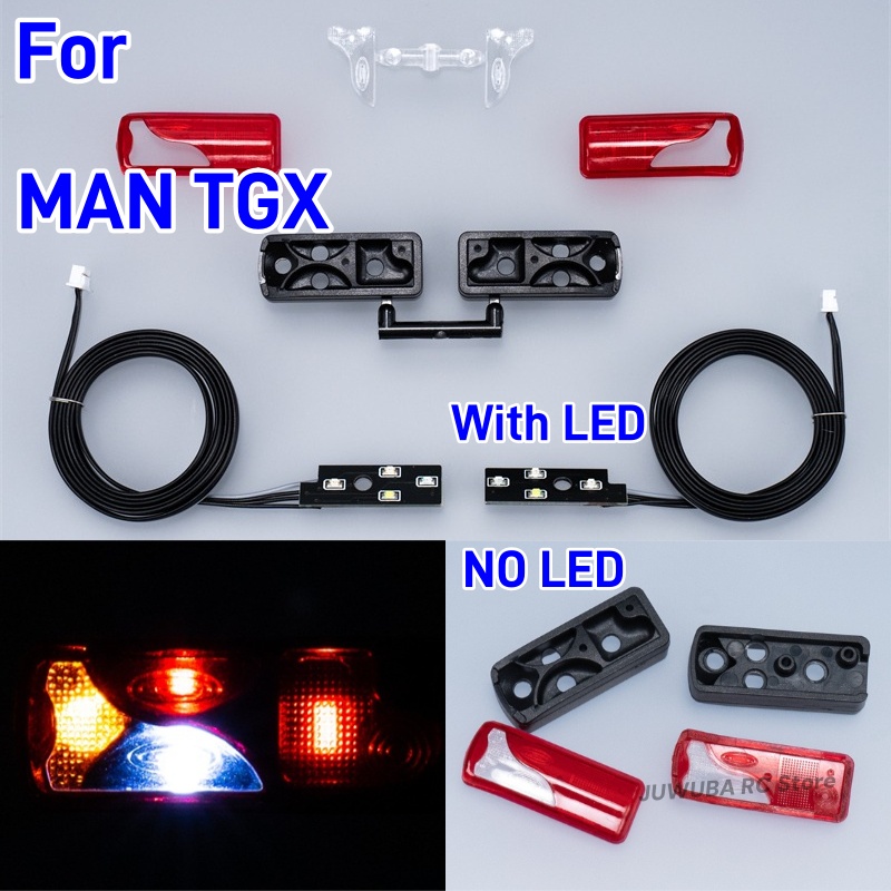 Rc Hobby Grade Truck - 1:14th Scale Toy LED Simulation Taillight