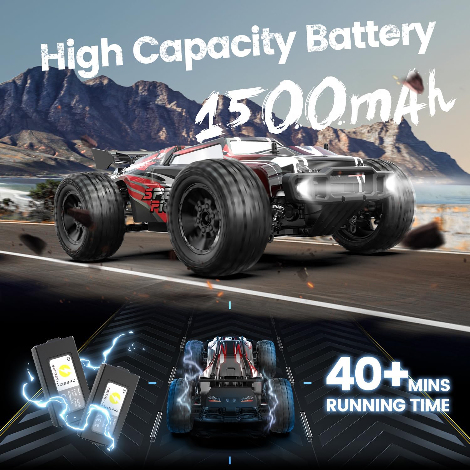 1:10 Scale Large RC Car with D - Rc Hobby Grade Monster Truck review and price