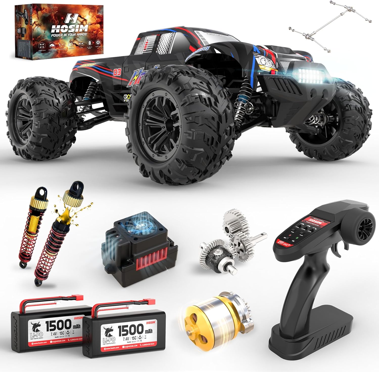 60+ KMH Brushless RC Monster T - Rc Hobby Grade Monster Truck review and price