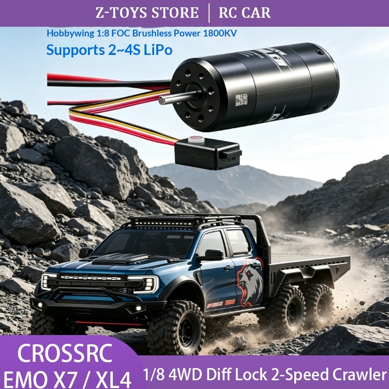 CROSSRC EMO X7 XL4 1/8 RC Craw - Rc Hobby Grade Truck review and price