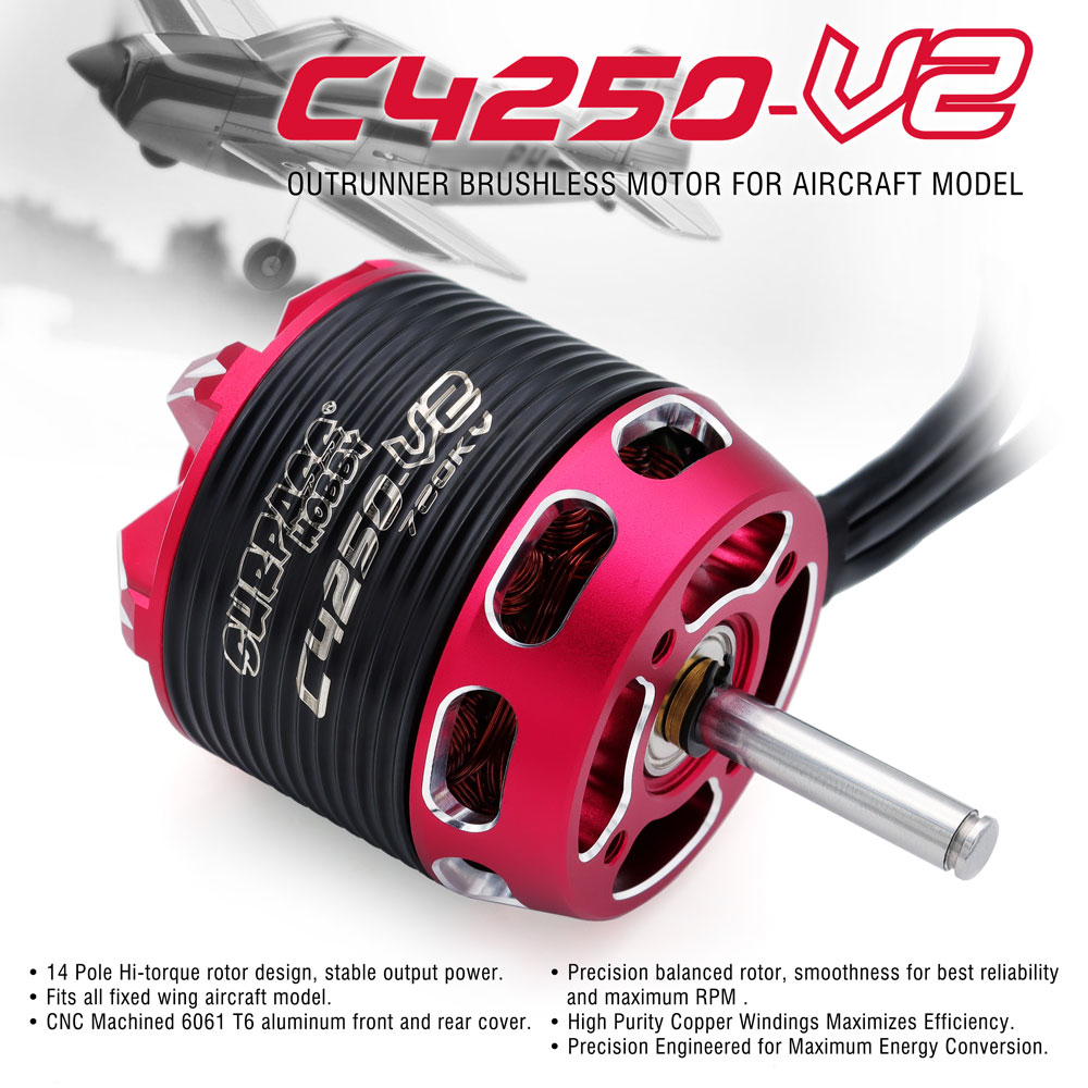 SURPASS HOBBY C4240 750KV/850K - Rc Hobby Motor review and price